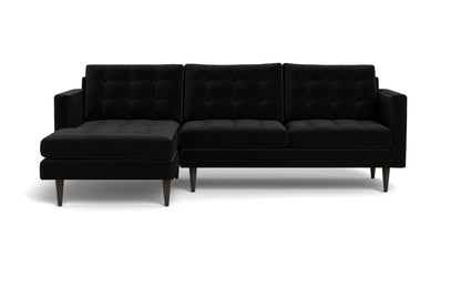 Wallace 98" Left Chaise Sectional - Superb Gunmetal