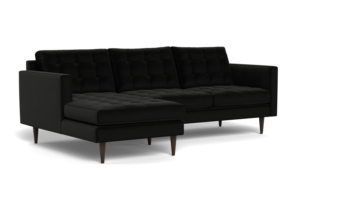 Wallace 98" Left Chaise Sectional - Superb Gunmetal