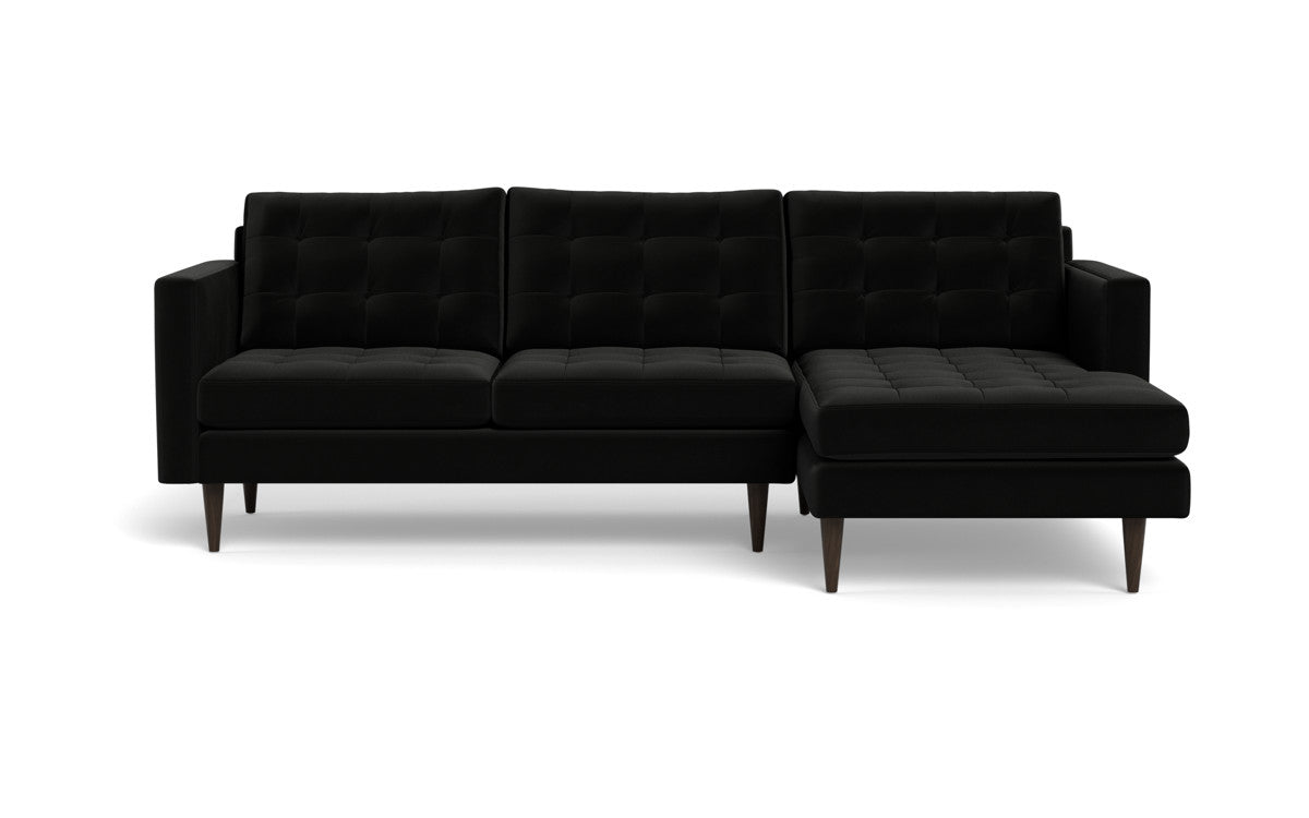 Wallace 98" Right Chaise Sectional - Superb Gunmetal