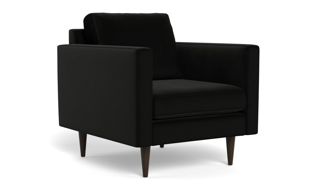 Wallace 34" Untufted Arm Chair - Superb Gunmetal