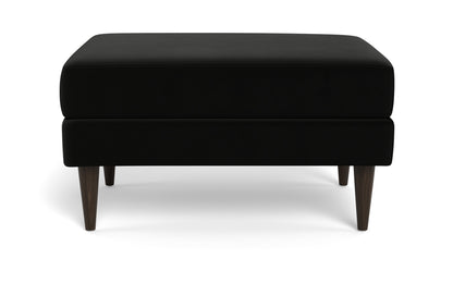 Wallace Untufted Ottoman - Superb Gunmetal