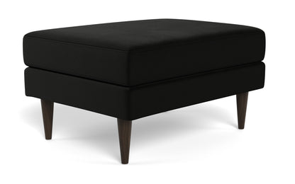 Wallace Untufted Ottoman - Superb Gunmetal