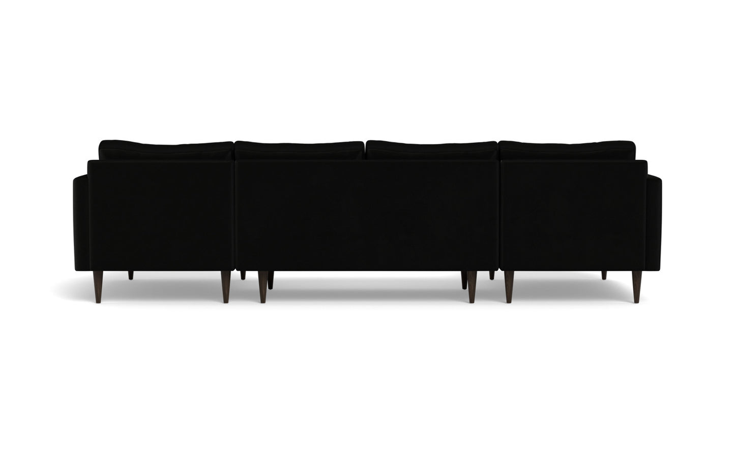 Wallace 126" Untufted Double Chaise U Sectional - Superb Cobalt