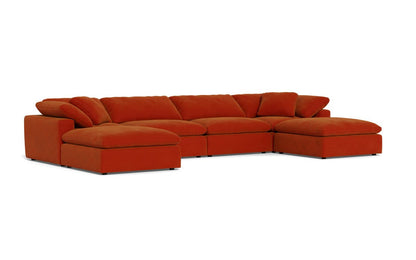 Fluffy 178" 4 Piece Sectional W/Double Otto - Superb Hacienda