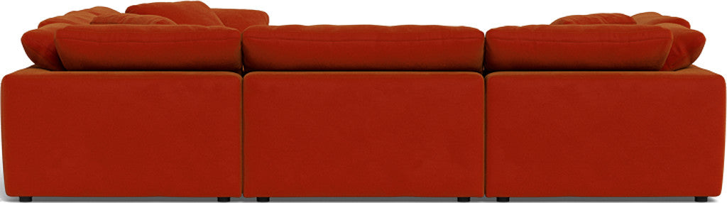 Fluffy 133.5" 6 Piece Sectional W/Ottoman - Superb Hacienda