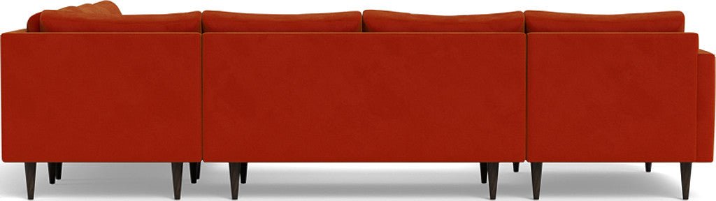 Wallace 130" Untufted Corner Sectionals w. Left Chaise - Superb Gunmetal