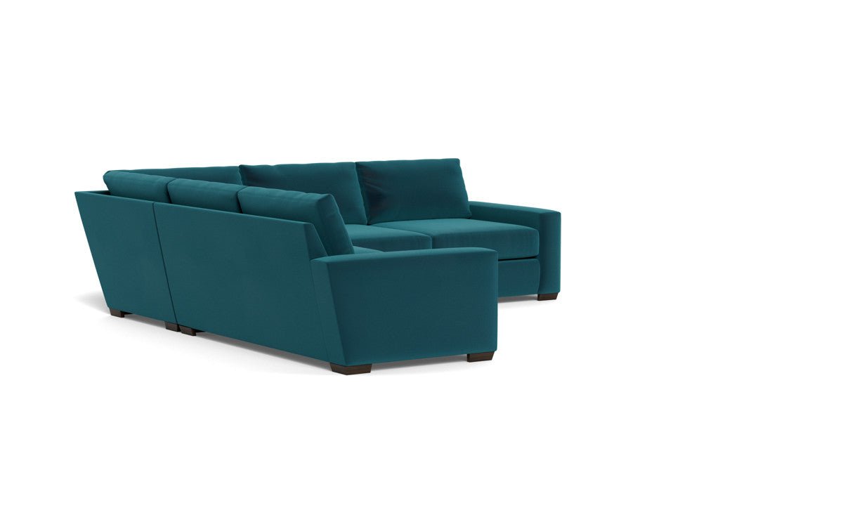 Mas Mesa 127" Deep Corner Sectional - Superb Peacock