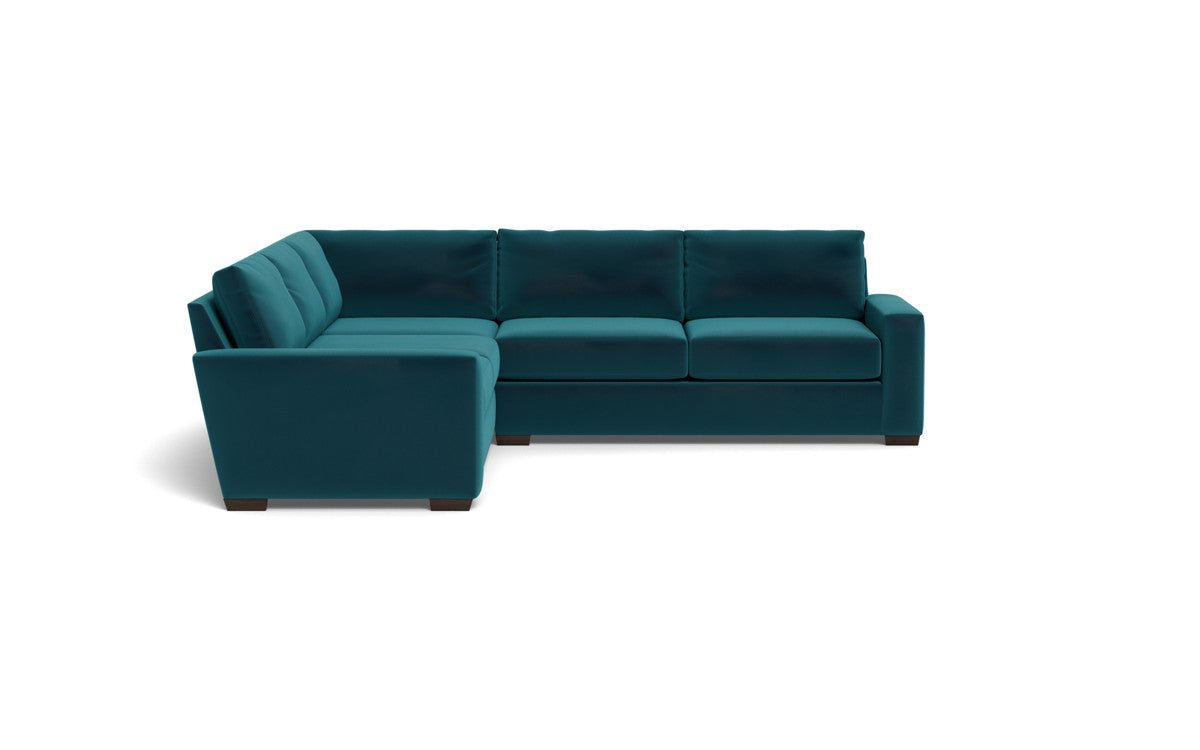 Mas Mesa 127" Deep Corner Sectional - Superb Peacock