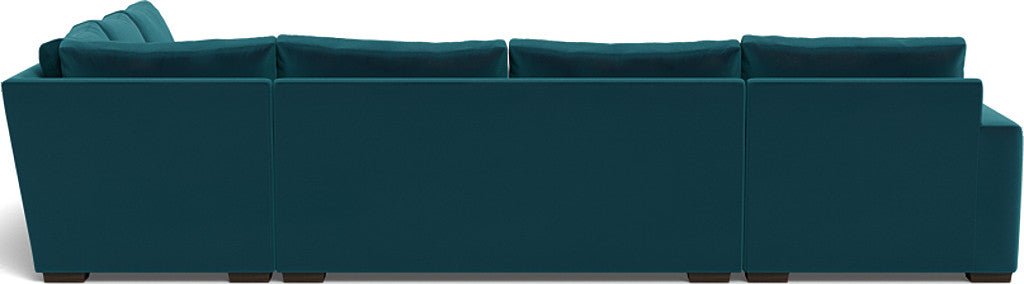 Mesa 156" Corner Sectionals w. Left Chaise - Superb Peacock