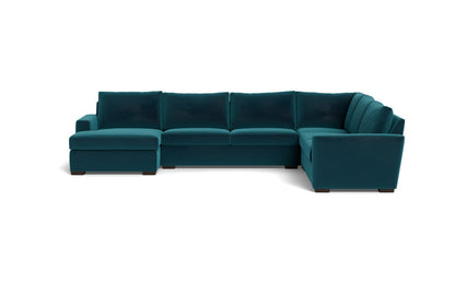 Mesa 156" Corner Sectionals w. Left Chaise - Superb Peacock