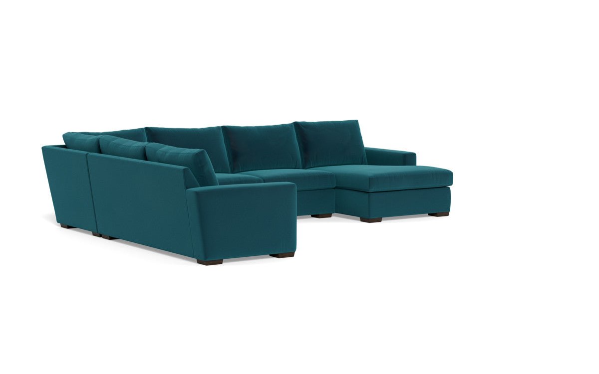 Mesa 156" Corner Sectionals w. Right Chaise - Superb Peacock