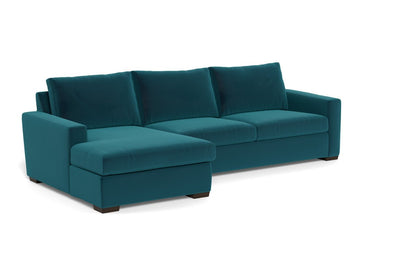 Mesa 123" Left Chaise Sectional - Superb Peacock