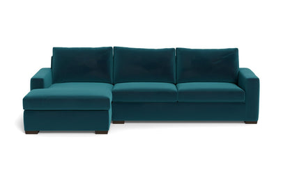 Mesa 123" Left Chaise Sectional - Superb Peacock