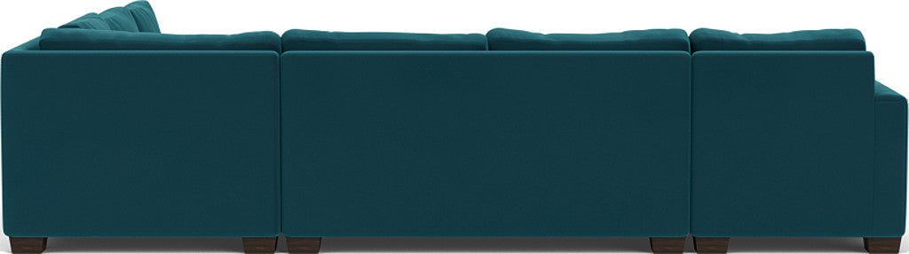 Track 141" Corner Sectionals w. Left Chaise - Superb Peacock