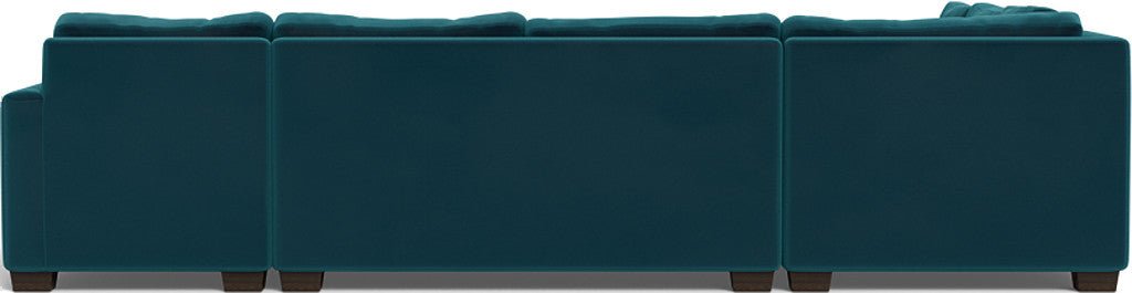 Track 141" Corner Sectionals w. Right Chaise - Superb Peacock