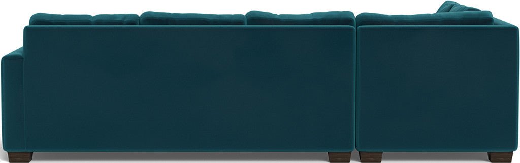 Track 121" Left Chaise Sleeper Sectional - Superb Peacock