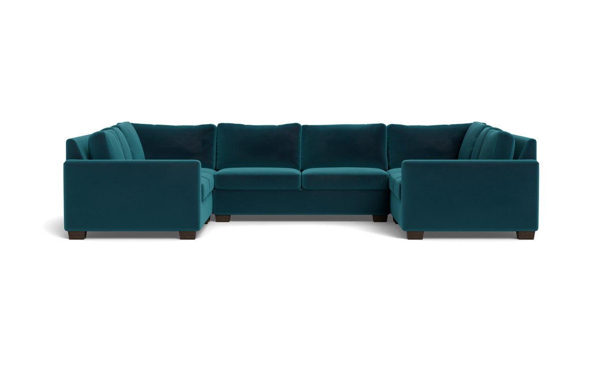 Track 141" Corner Sofa U Sectional - Superb Peacock