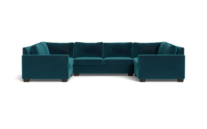 Track 141" Corner Sofa U Sectional - Superb Peacock