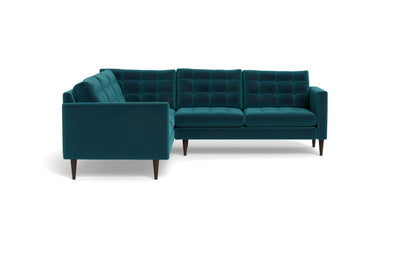 Wallace 102" Corner Sectional - Superb Peacock