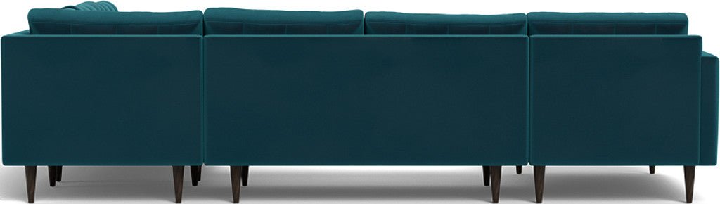Wallace 130" Corner Sectionals w. Left Chaise - Superb Peacock