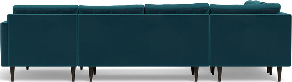 Wallace 130" Corner Sectionals w. Right Chaise - Superb Peacock