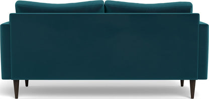Wallace 74" Untufted Apartment Sofa - Superb Peacock