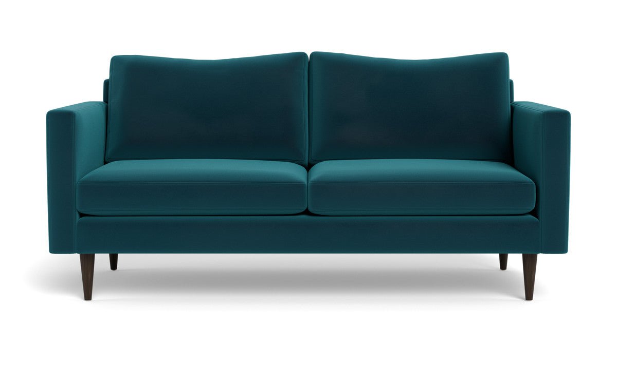 Wallace 74" Untufted Apartment Sofa - Superb Peacock