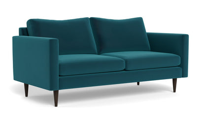 Wallace 74" Untufted Apartment Sofa - Superb Peacock
