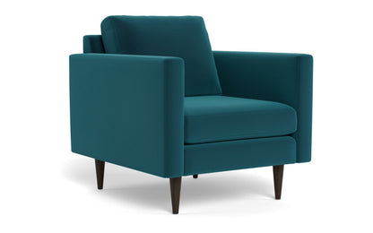 Wallace 34" Untufted Arm Chair - Superb Peacock