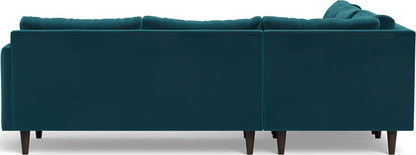 Wallace 102" Untufted Corner Sectional - Superb Peacock