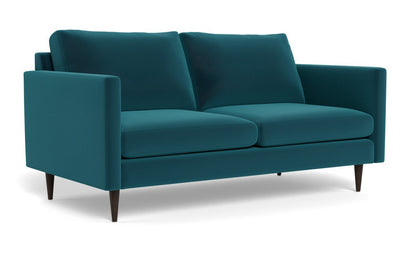 Wallace 69" Untufted Loveseat - Superb Peacock