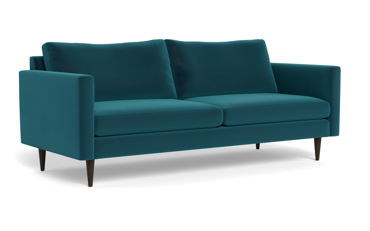 Wallace 85" Untufted Sofa - Superb Peacock