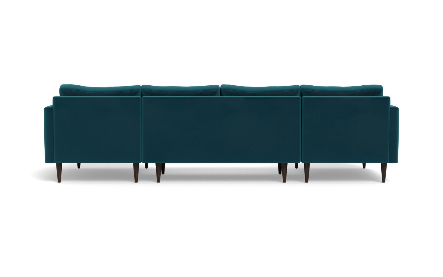 Wallace 126" Untufted Double Chaise U Sectional - Superb Peacock