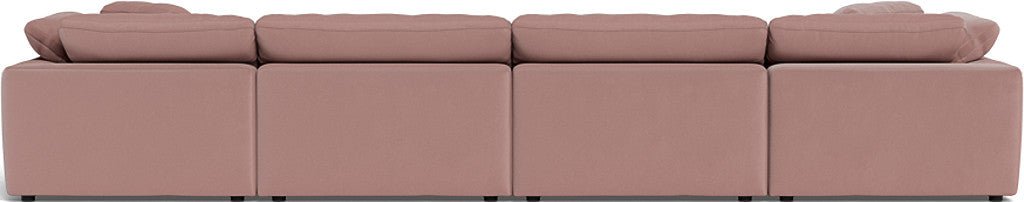 Fluffy 178" 4 Piece Sectional W/Double Otto - Superb Peony