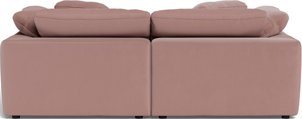 Fluffy 89" 2 Piece Sofa w/Otto - Superb Peony