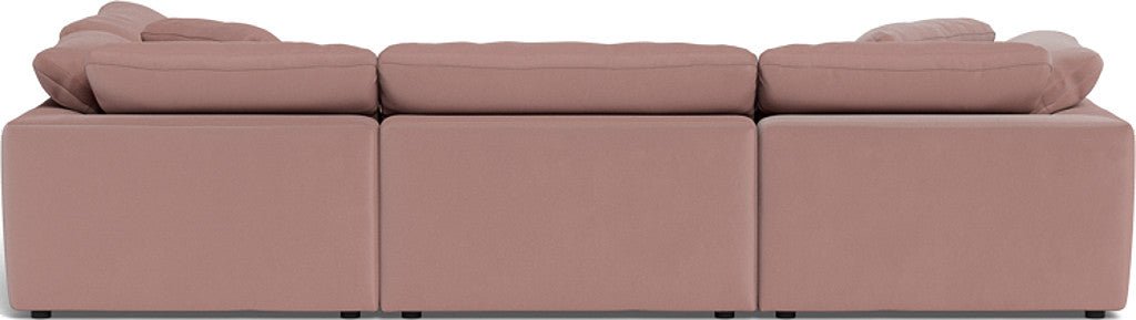 Fluffy 133.5" 4 Piece Sectional w/Otto - Superb Peony