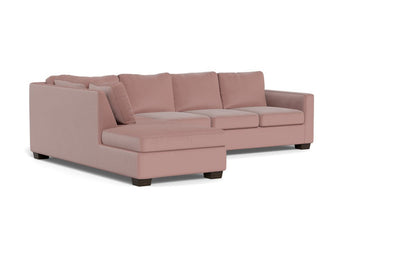 Track 121" Left Chaise Sleeper Sectional - Superb Peony