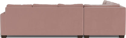 Track 121" Left Corner Sectional - Superb Peony