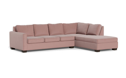Track 121" Right Chaise Sleeper Sectional - Superb Peony