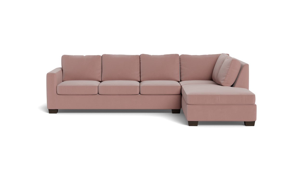 Track 121" Right Chaise Sleeper Sectional - Superb Peony