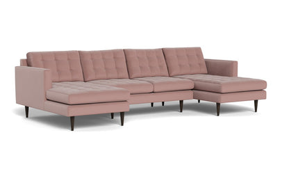 Wallace 126" Double Chaise U Sectional - Superb Peony