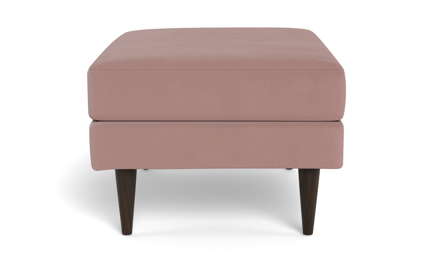 Wallace Untufted Ottoman - Superb Peony
