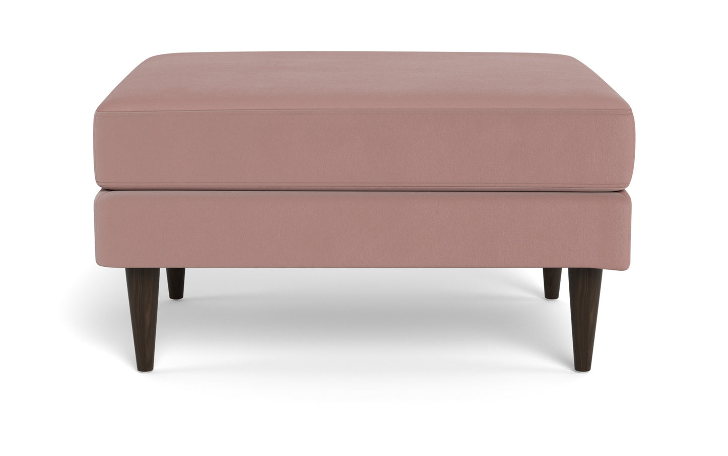 Wallace Untufted Ottoman - Superb Peony