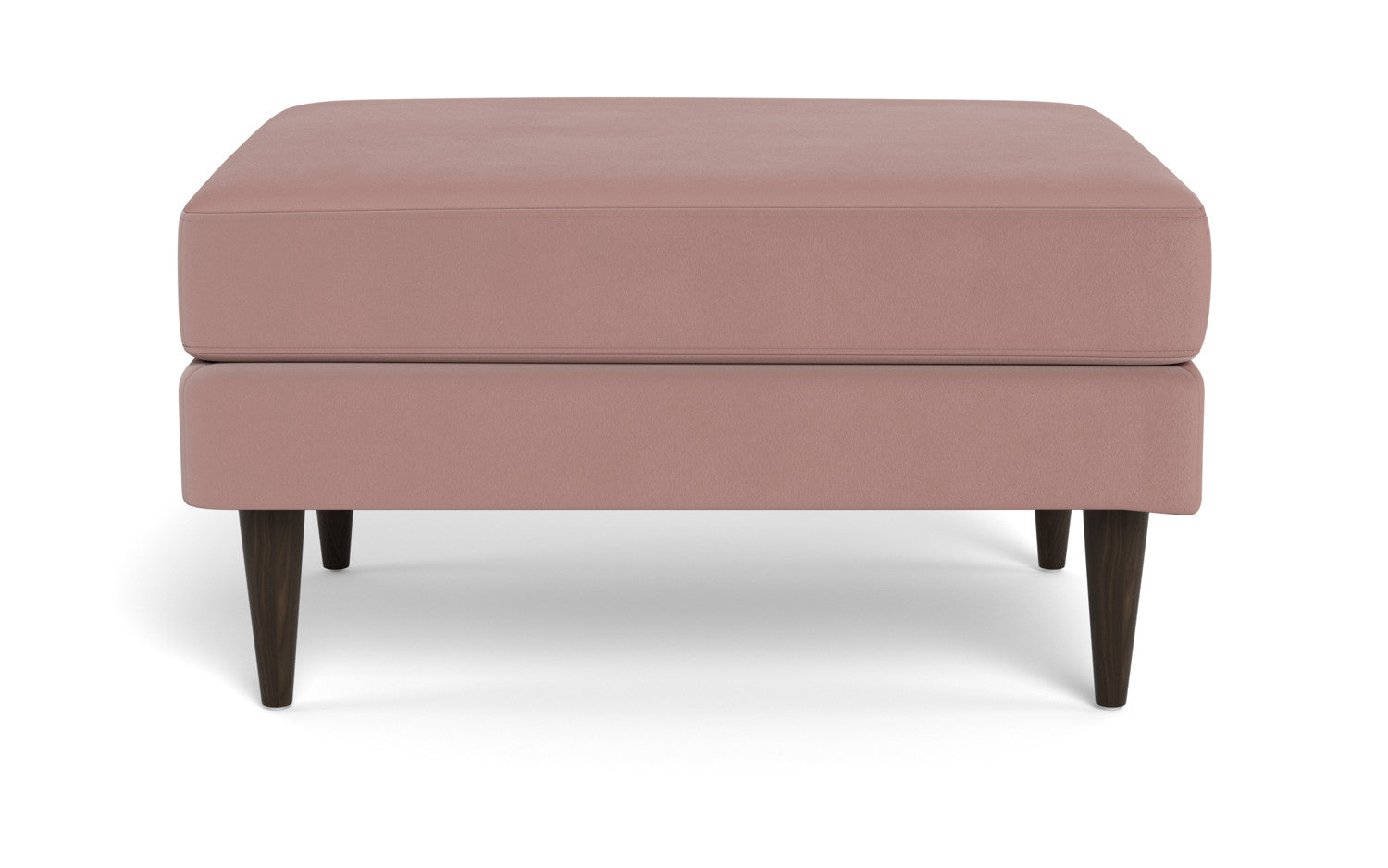 Wallace Untufted Ottoman - Superb Peony