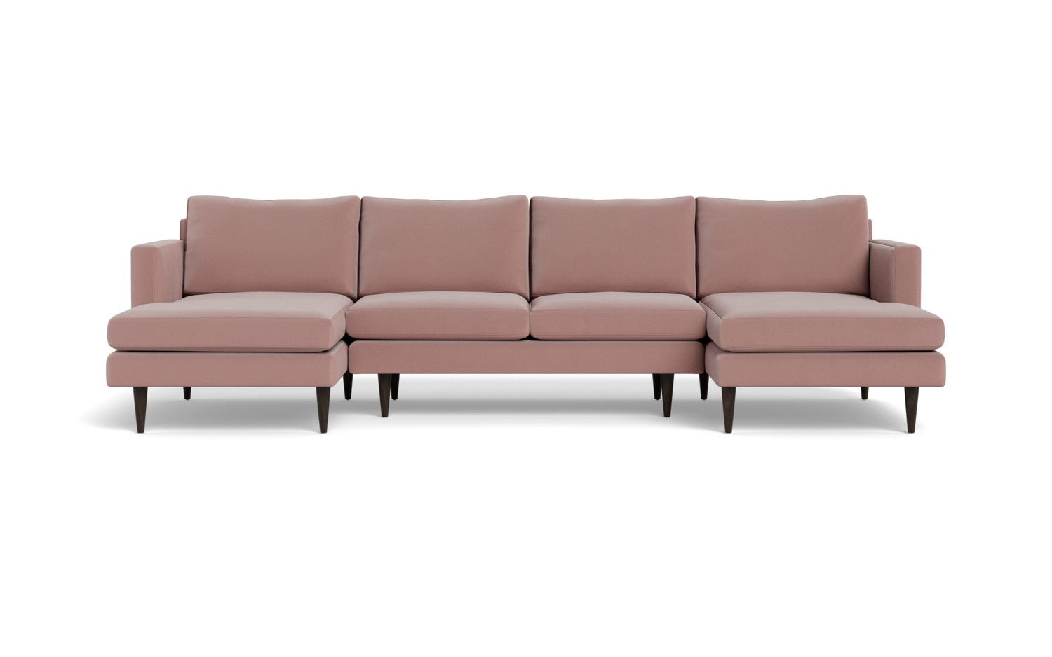 Wallace 126" Untufted Double Chaise U Sectional - Superb Peacock