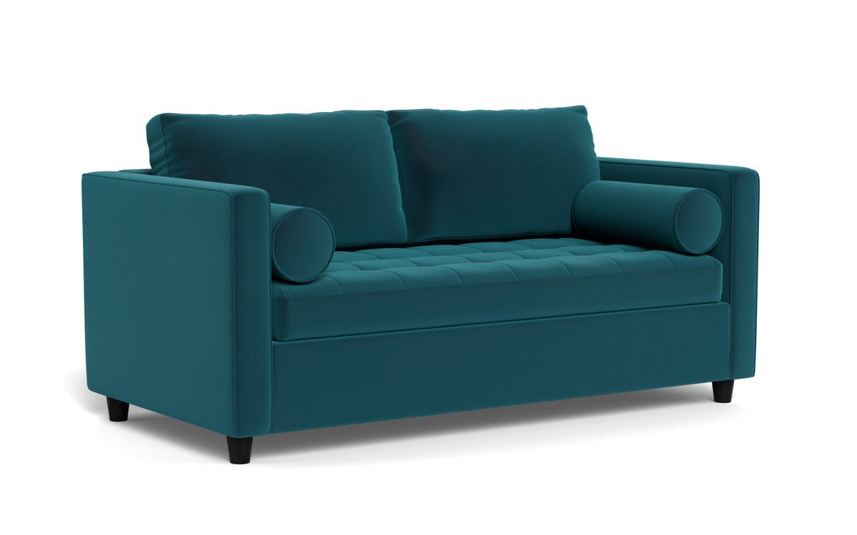 Ladybird 72" Full Sleeper Loveseat - Superb Peacock
