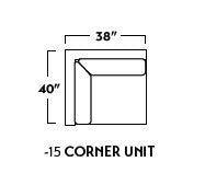 Manor Corner Unit - Peyton Slate