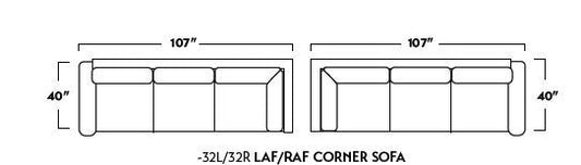 Manor Laf Corner Sofa - Peyton Slate