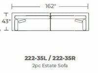 Bonnell 162" 2pc Estate Sofa -