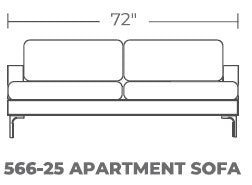 Barton Springs 72" Apartment Sofa -